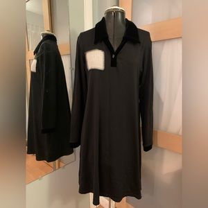 Blk Longsleeve Loose-Fit Dress, 8